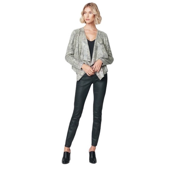 BLANKNYC Jacket Vegan Snakeskin In Snake Eyes Size XS NEW - Picture 4 of 16